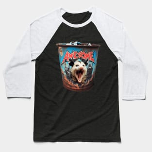 Awesome possum garbage can Baseball T-Shirt